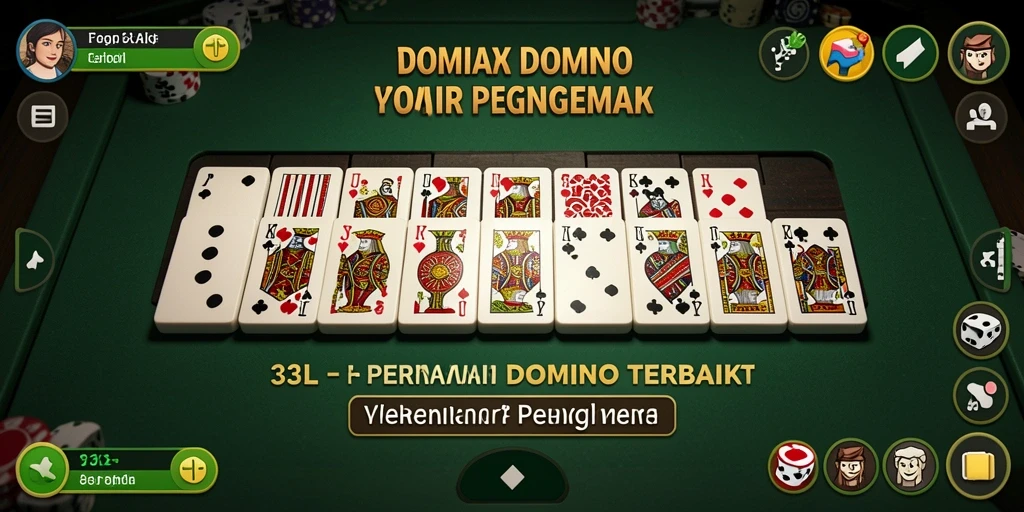 Screenshot gameplay Domino 33L menampilkan pertempuran yang seru antar pemain.