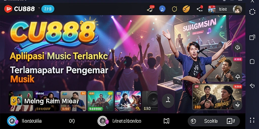 Tampilan gameplay CU888 dengan fitur karaoke yang menarik.