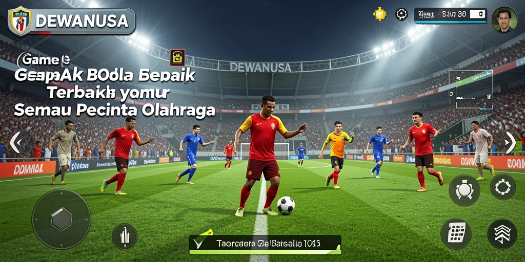 Tampilan aksi seru dalam permainan sepak bola DEWANUSA.