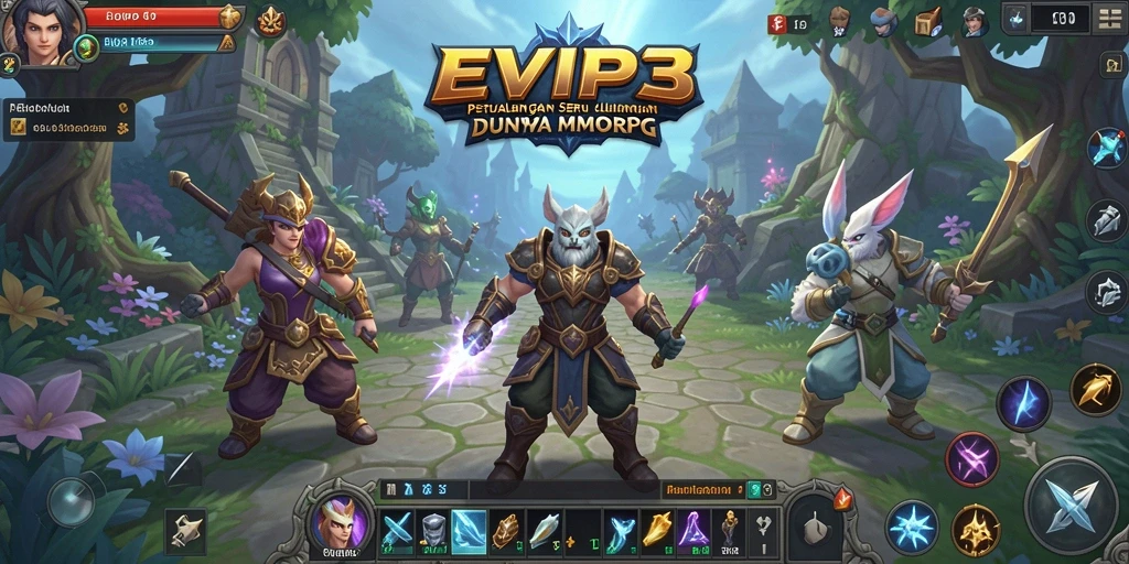 Tampilan permainan yang menakjubkan dalam dunia MMORPG EVIP3.