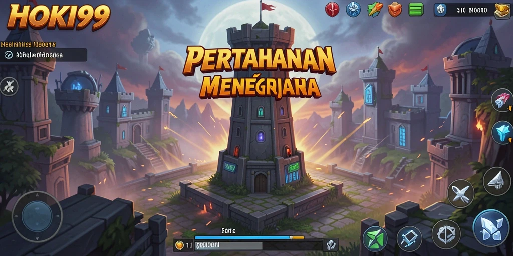 Gameplay seru HOKI99 dengan pertahanan menara yang strategis.