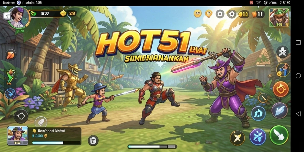 Screenshot gameplay HOT51 menampilkan simulasi interaktif yang seru.