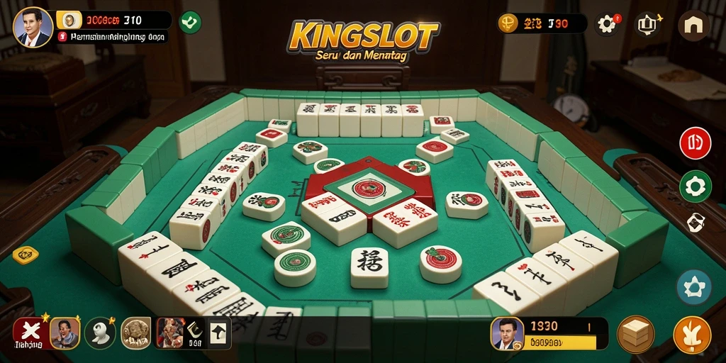 Gameplay Mahjong yang seru dan menantang di KINGSLOT.