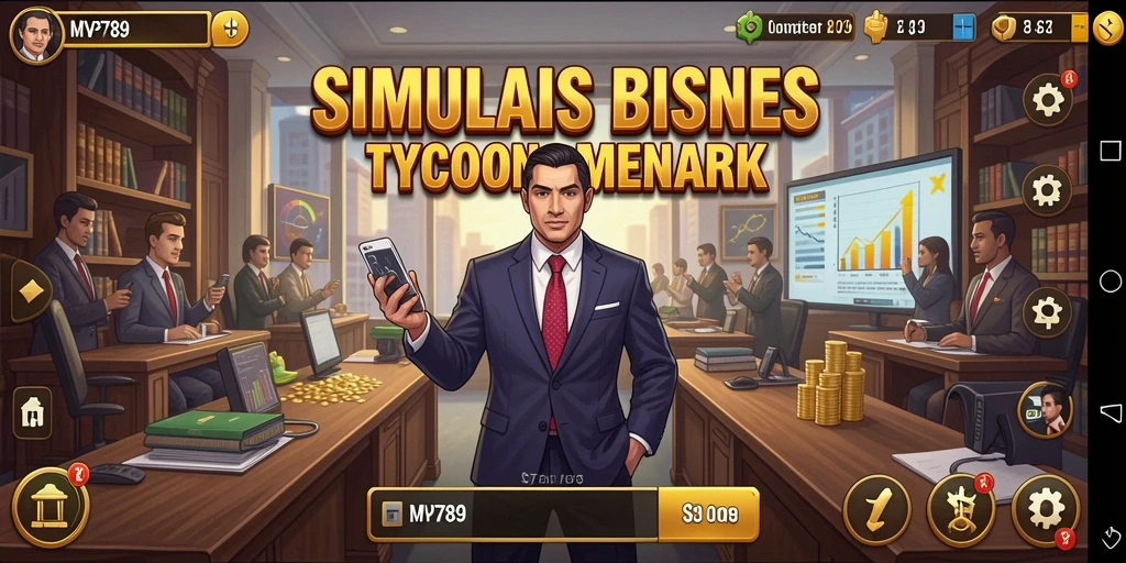 Tampilan gameplay Tycoon yang menarik dan realistis.