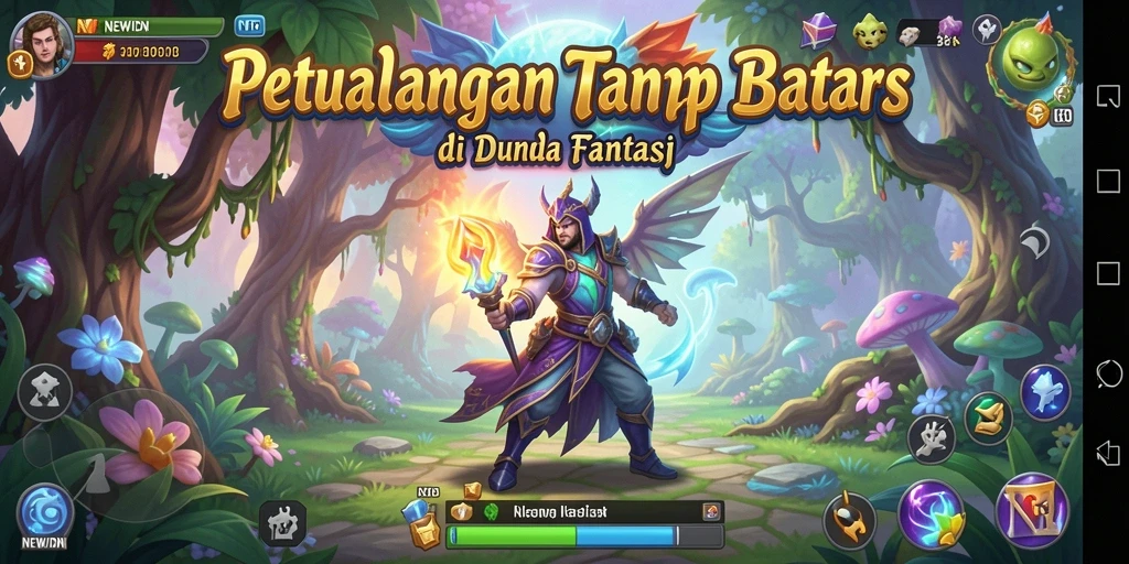 Tampilan gameplay <strong>NEWIDN</strong> yang menakjubkan, menyoroti petualangan yang penuh tantangan.