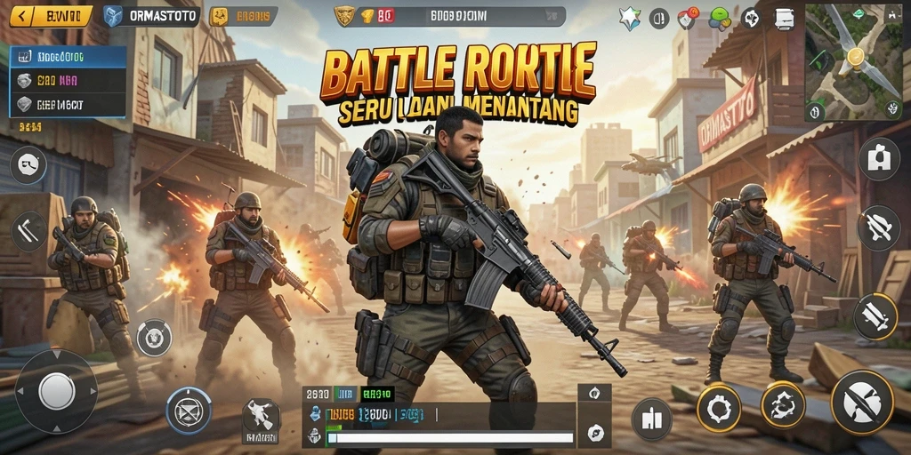Gameplay seru dan menegangkan dalam Battle Royale ORMASTOTO.