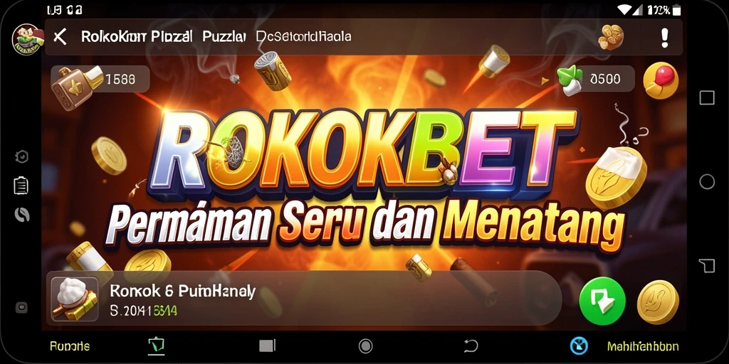 Screenshot gameplay ROKOKBET yang menampilkan berbagai tantangan Puzzle.