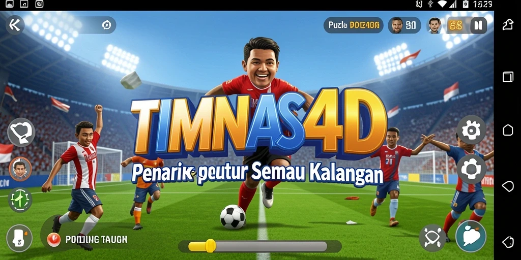 Tampilan gameplay TIMNAS4D yang menarik dan menantang di setiap level.