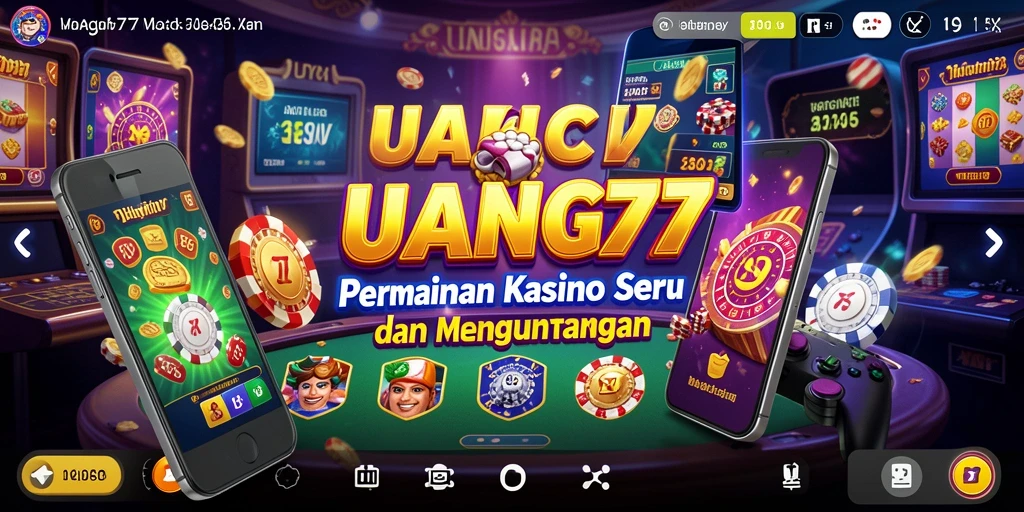 Tampilan gameplay menawan dari aplikasi Kasino UANG77.