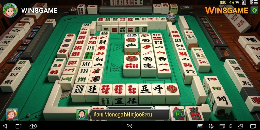 Gameplay mahjong seru dengan grafis menarik di WIN8GAME.